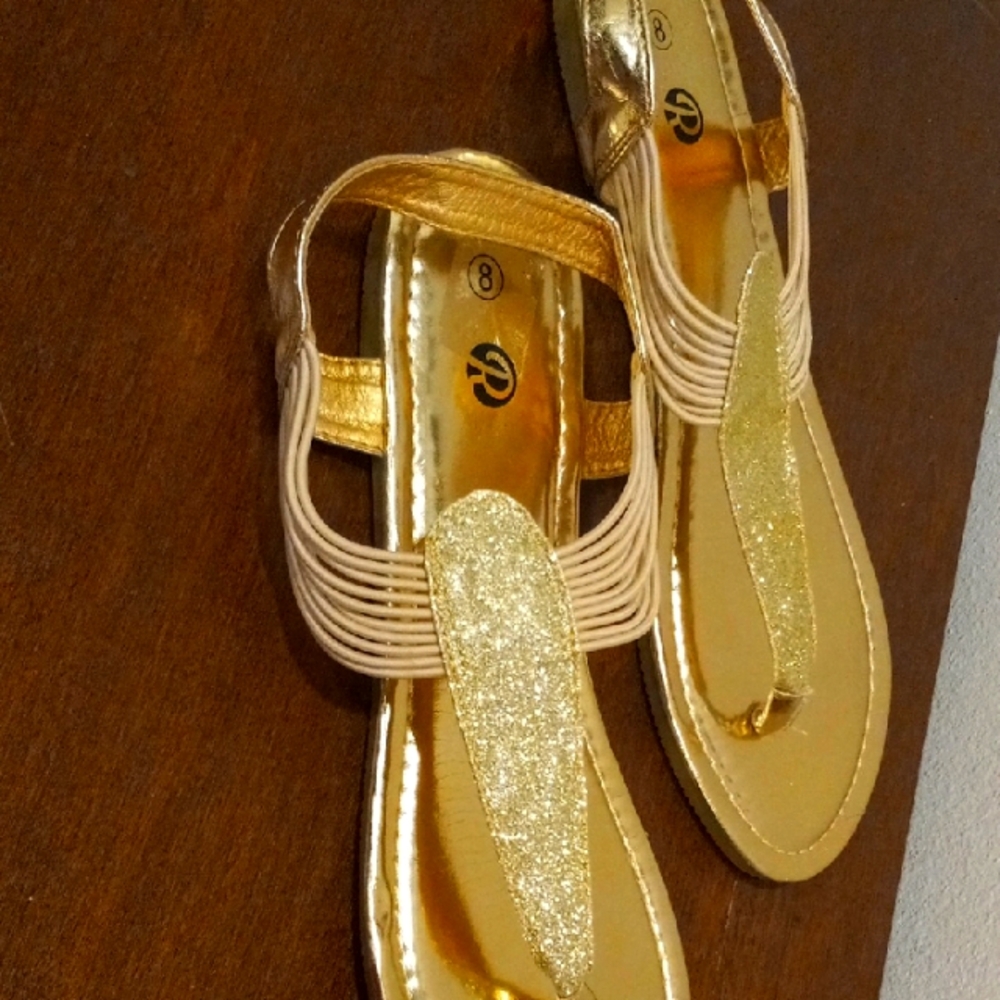 New Gold Women's Sandals